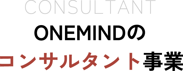 ONEMINDのコンサルタント事業